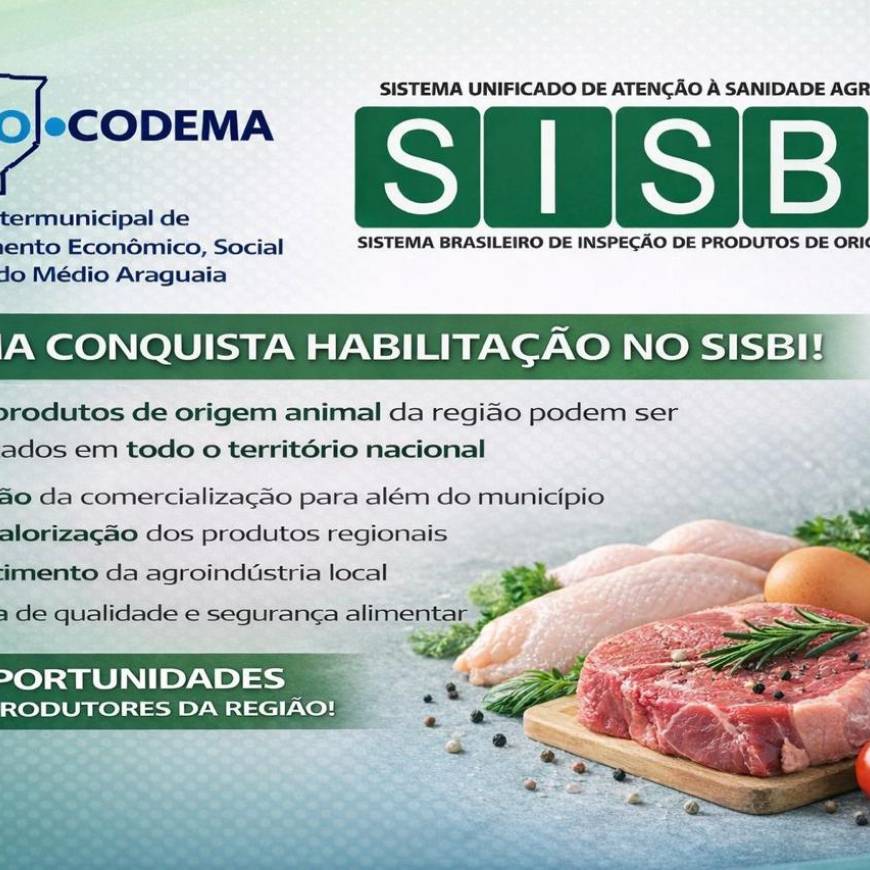 CODEMA conquista habilitação no SISBI e passa a integrar o sistema nacional, ampliando o mercado para produtos de origem animal da região